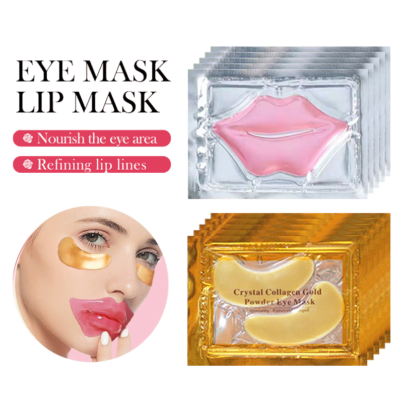 Skincare Oil Control - 10/20pcs Golden Crystal Collagen Eye Mask