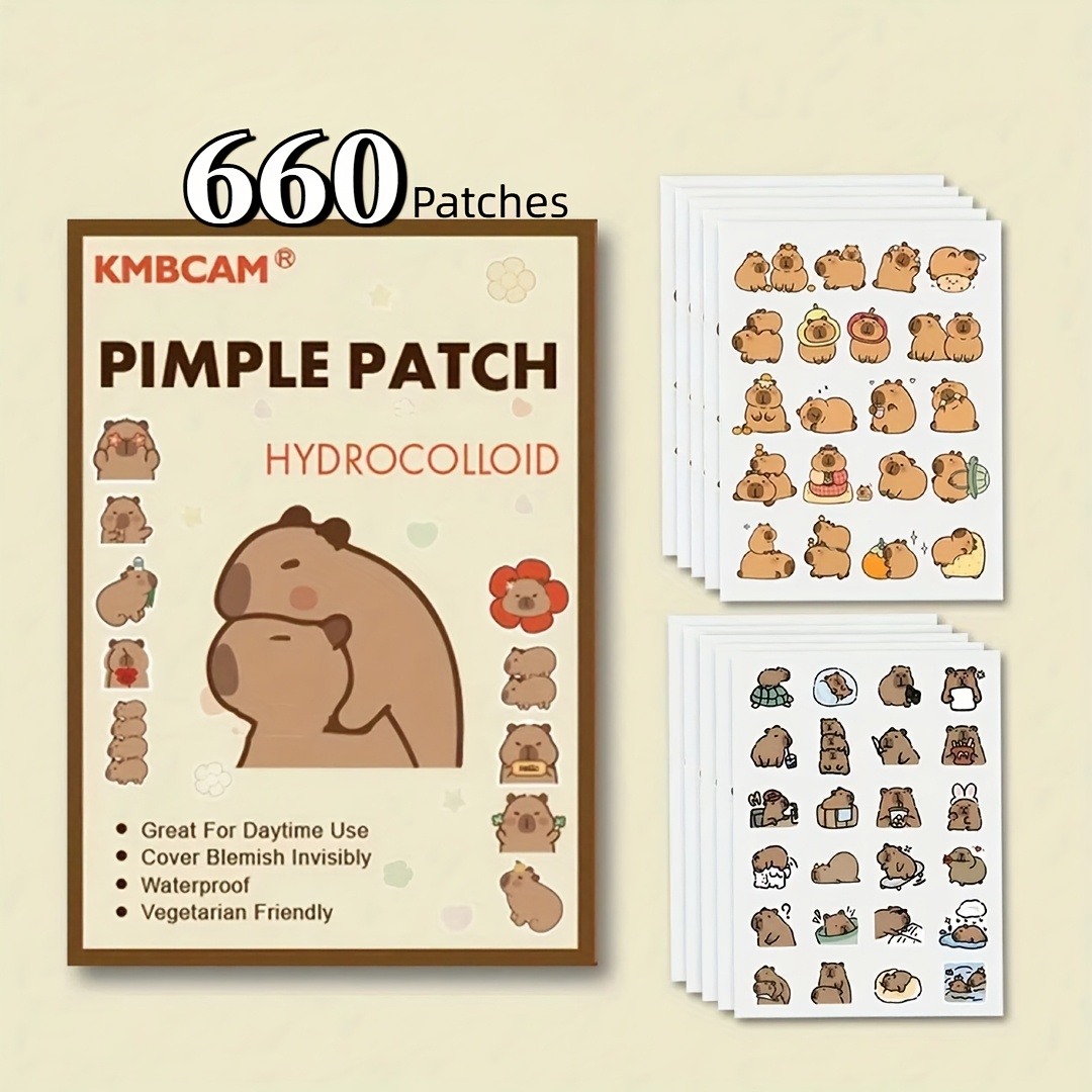 Skincare Oil Control - Capybara Shaped Pimple Patches, Facial Cover