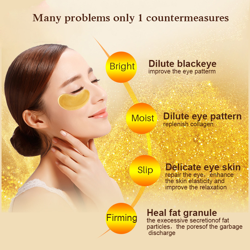 10/20pcs Golden Crystal Collag - огляд і ціна Skincare Oil Control