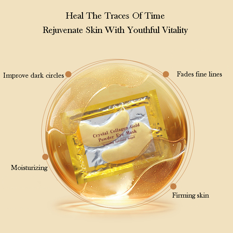 10/20pcs Golden Crystal Collag - огляд і ціна Skincare Oil Control