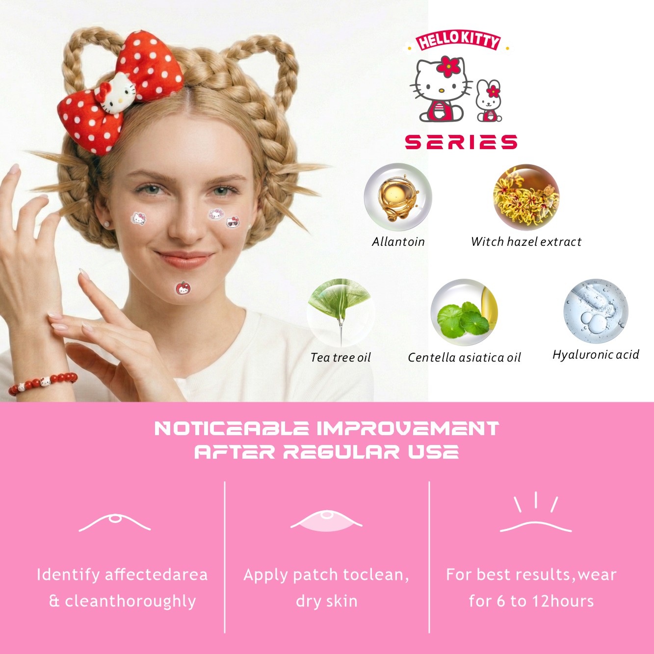 48/120PCS hello kitty Acne pat - огляд і ціна Skincare Moisturizer