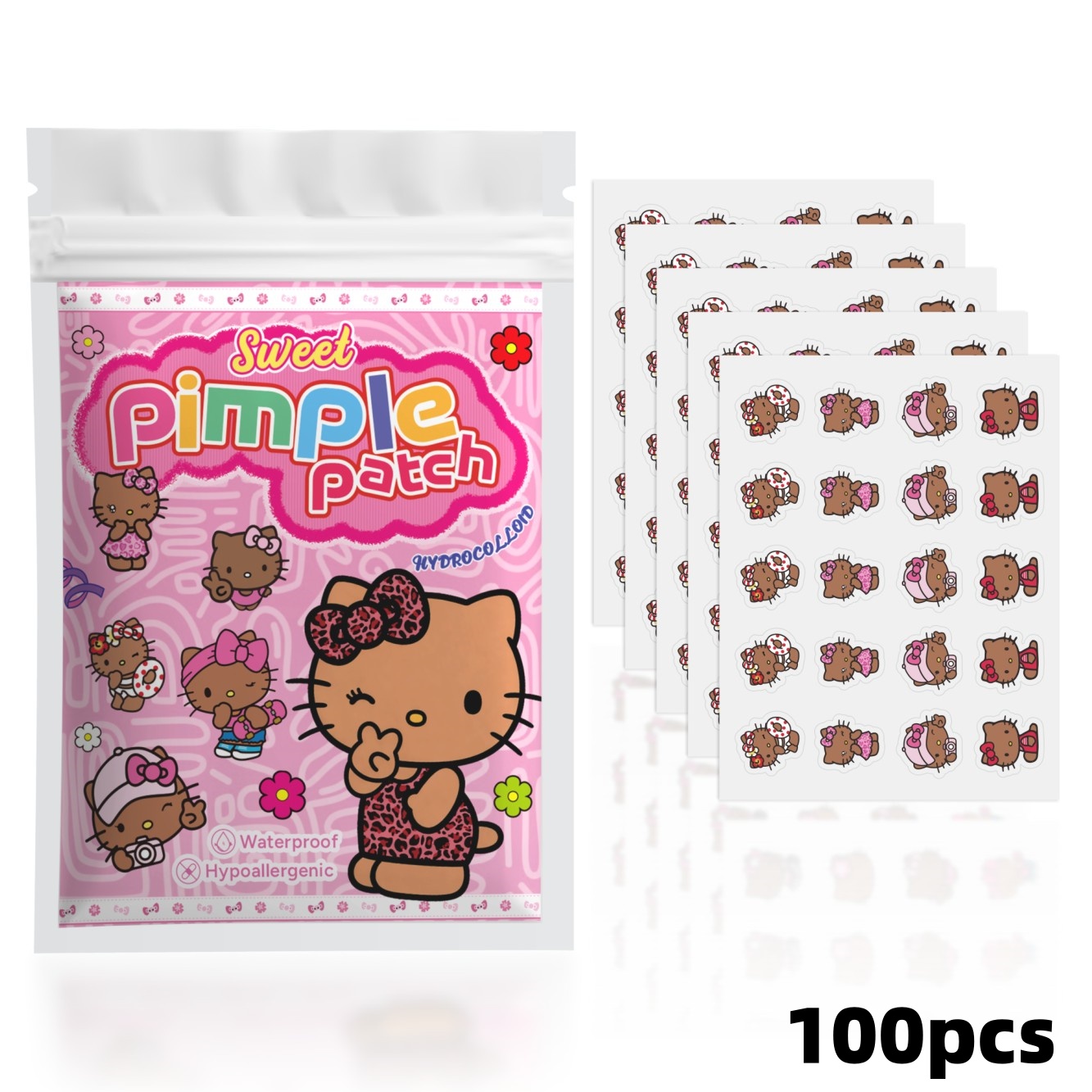 100PCS hello kitty Acne patche - огляд і ціна Skincare Moisturizer
