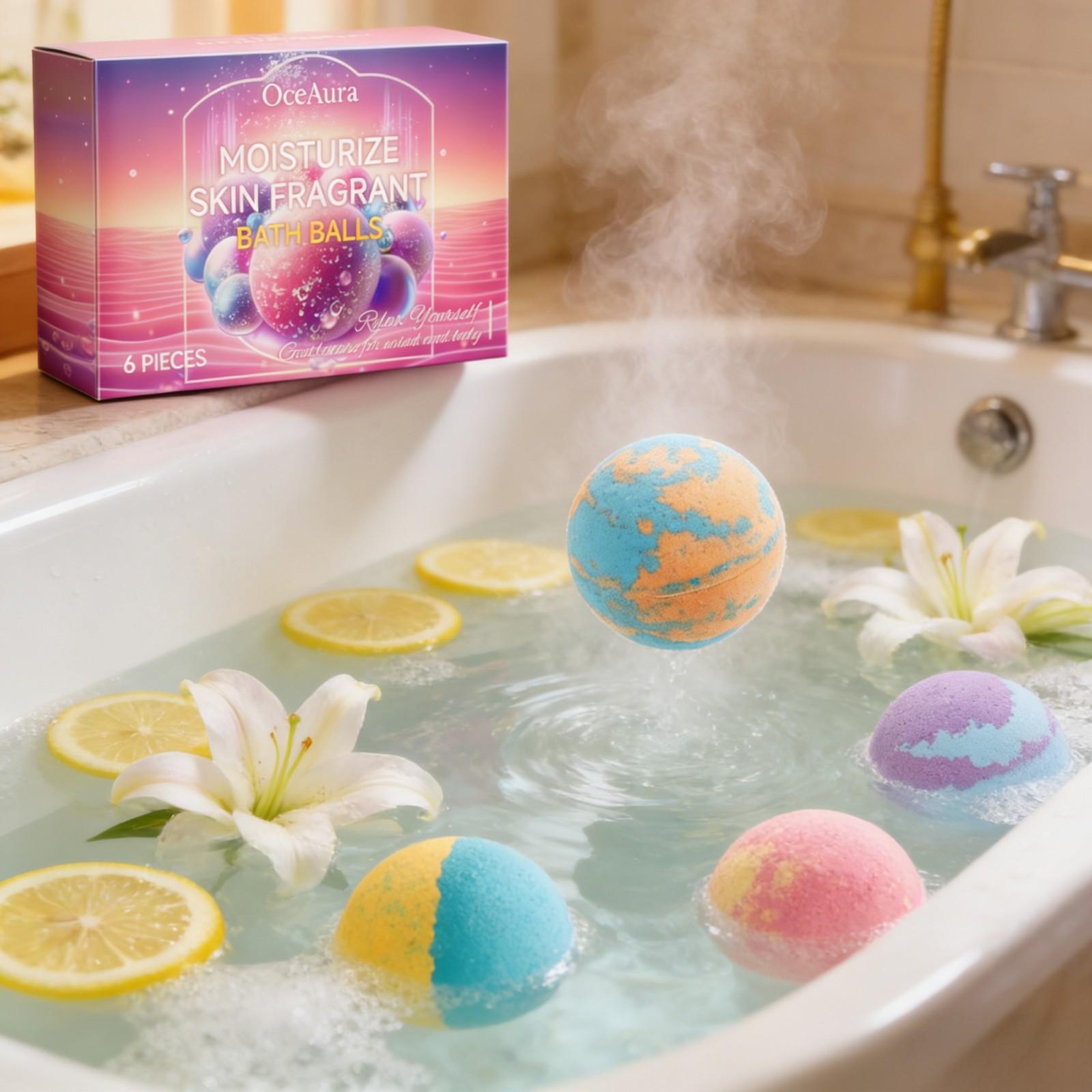 OceAura Bath Bubble Balls Soft - огляд і ціна Skincare Natur E