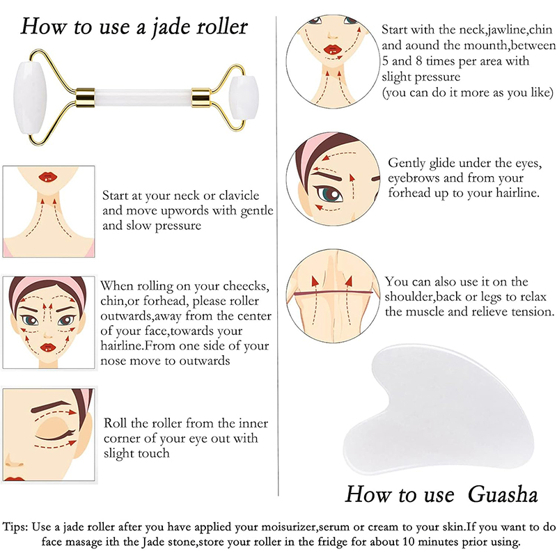 Natural Jade Roller Face Gua S - огляд і ціна Skincare Natur E