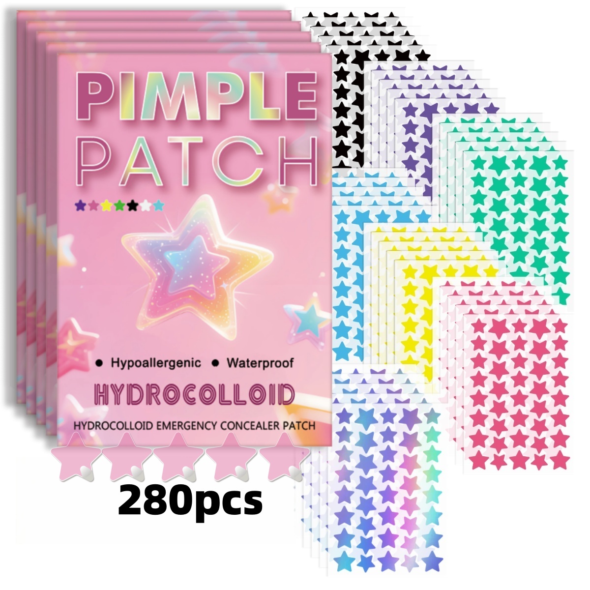 280pieces of multi-color star  - огляд і ціна Skincare Moisturizer