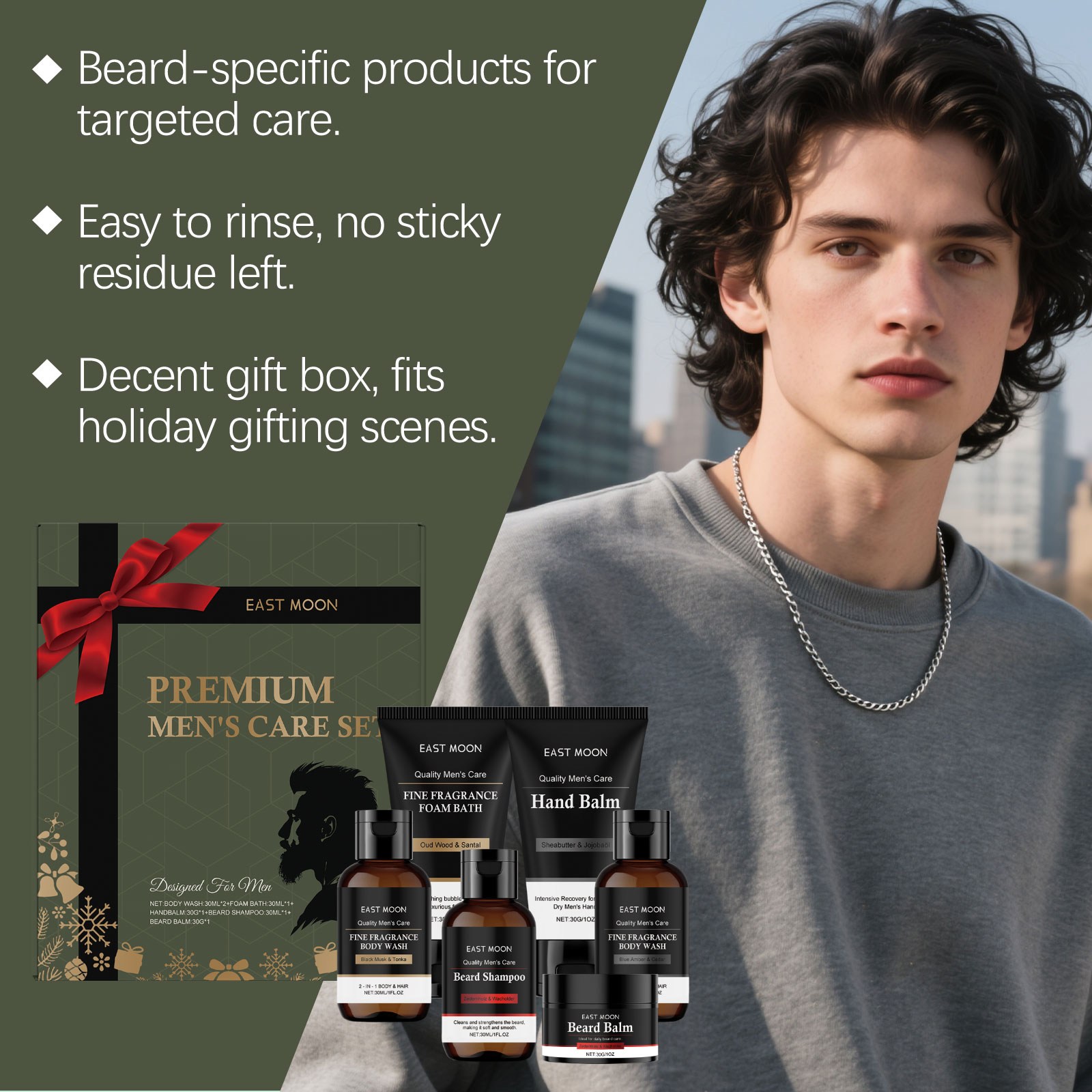 Men's Personal Care Set Beard  - огляд і ціна Skincare Natur E